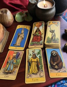 The Deadly Sins and Challenges of Agile Transformation illustrated as a set of tarot cards