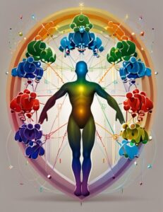 Illustration of human figure in a network signifying Leadership Evolution